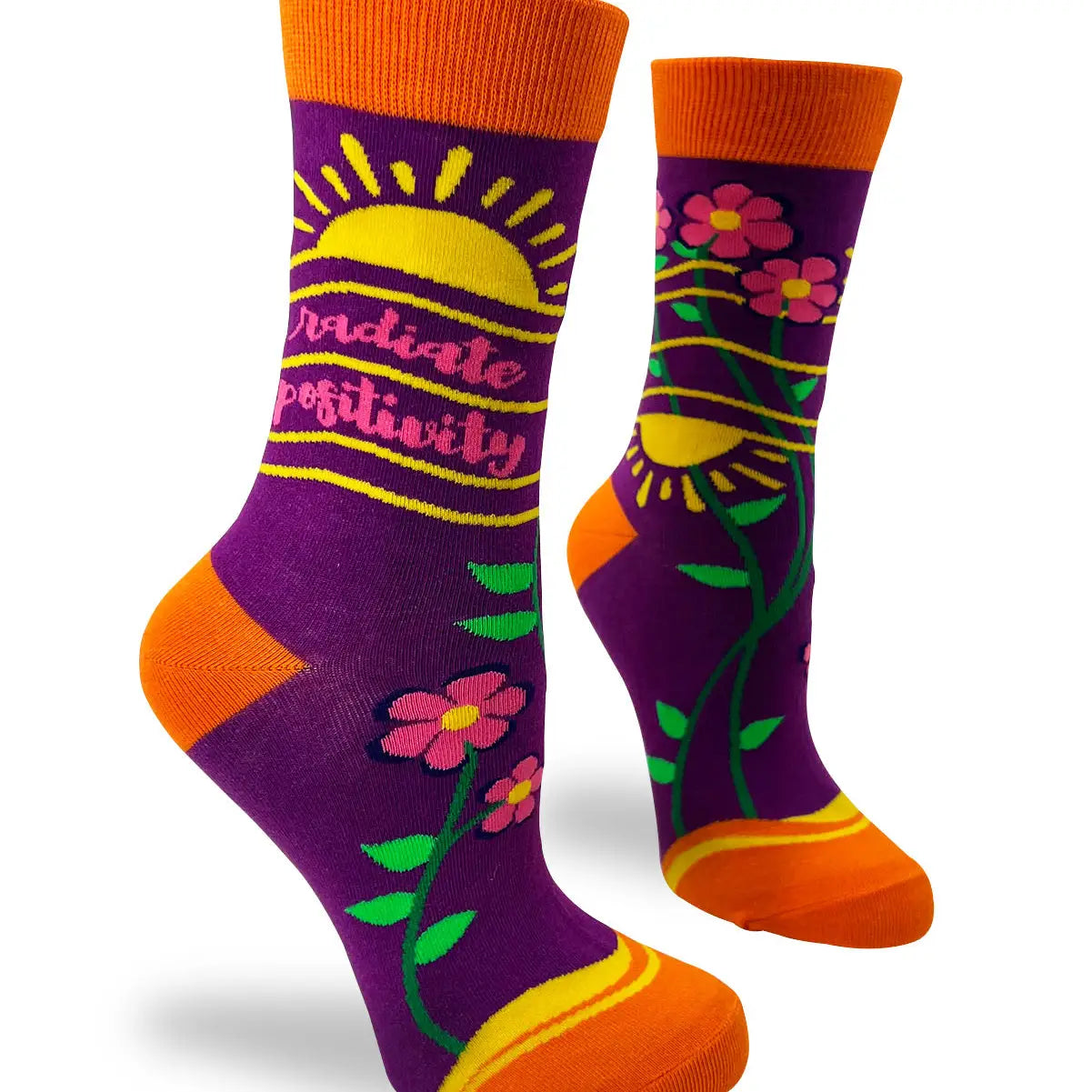 Radiate Positivity Women's Crew Socks