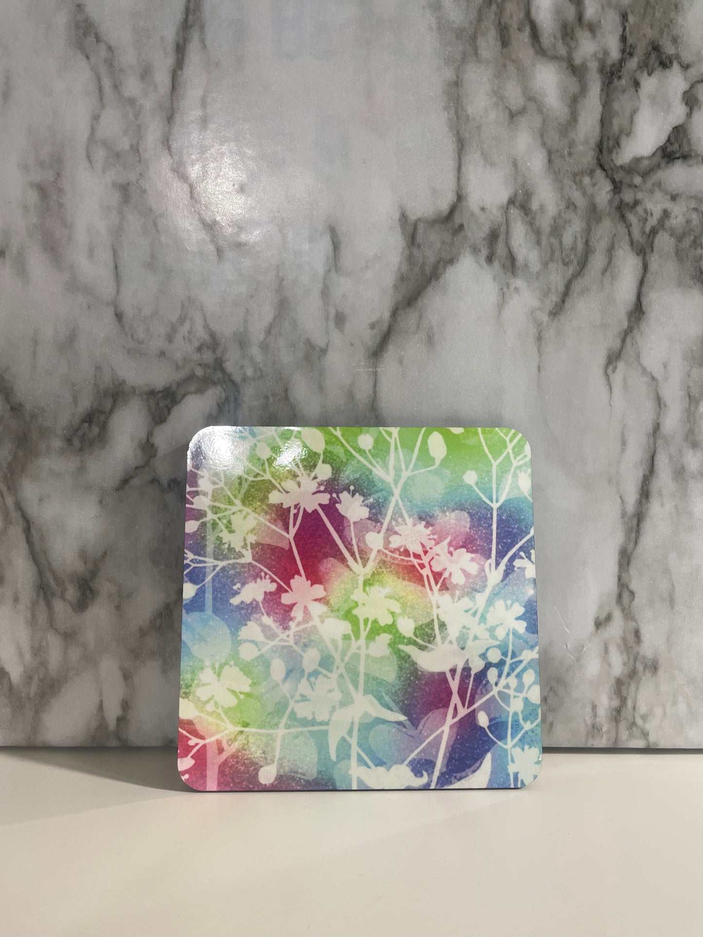 Watercolor Floral Cork Coaster