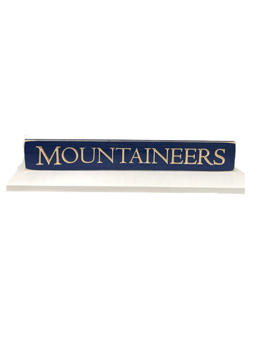 Mountaineer Sign - wood carved