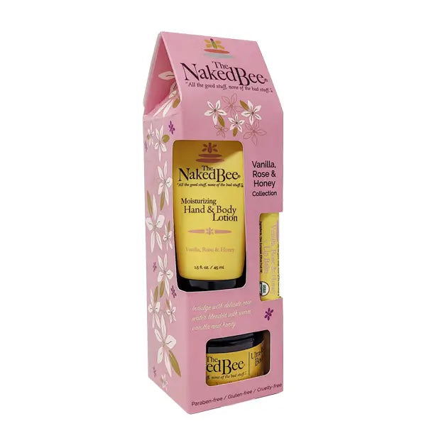 Naked Bee Gift Set - Vanilla Rose & Honey