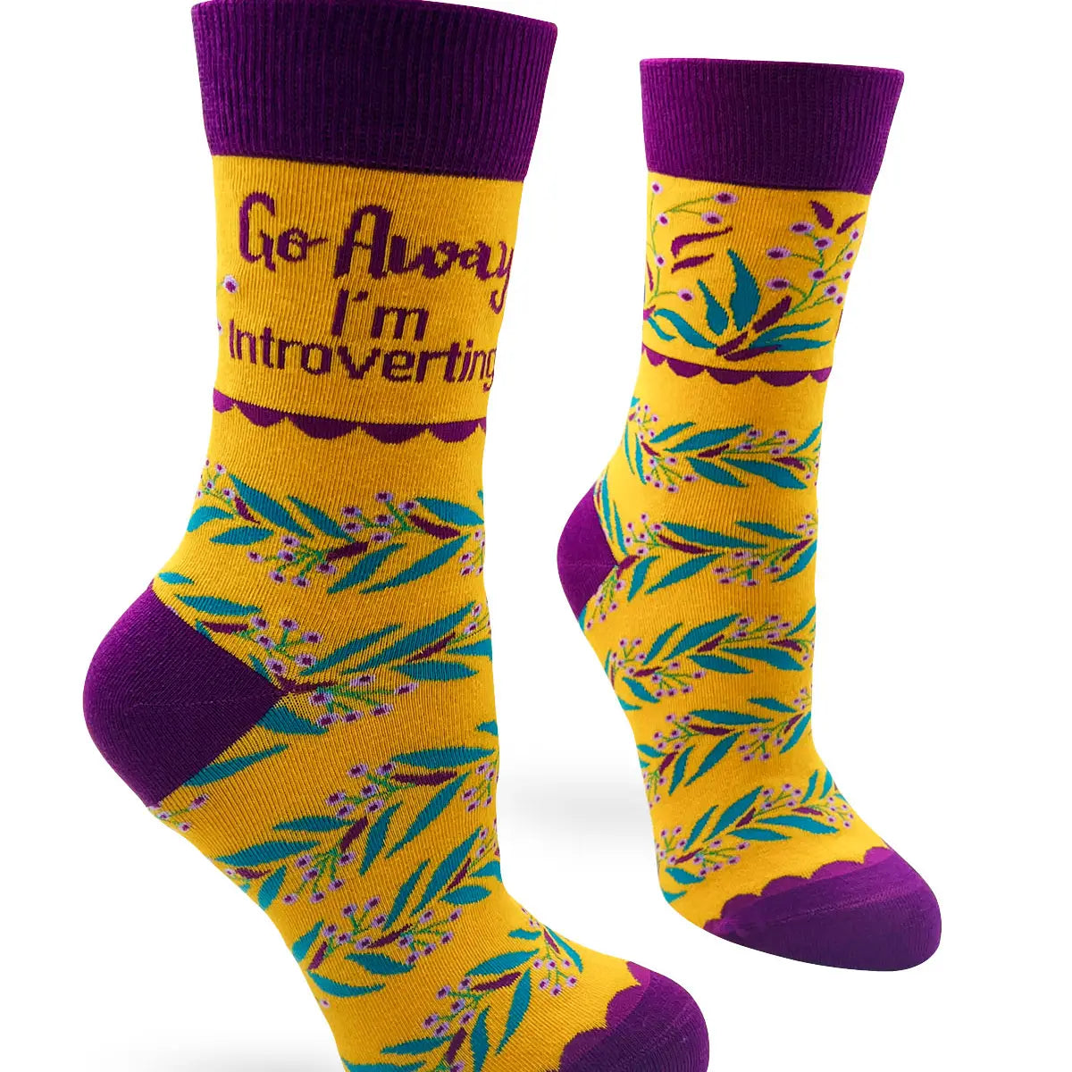 Go Away I'm Introverting Women's Crew Socks