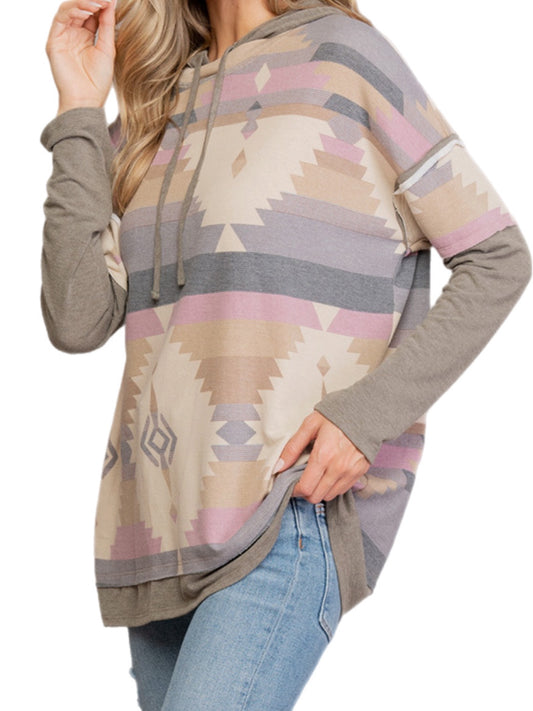 Purple Aztec Hoodie