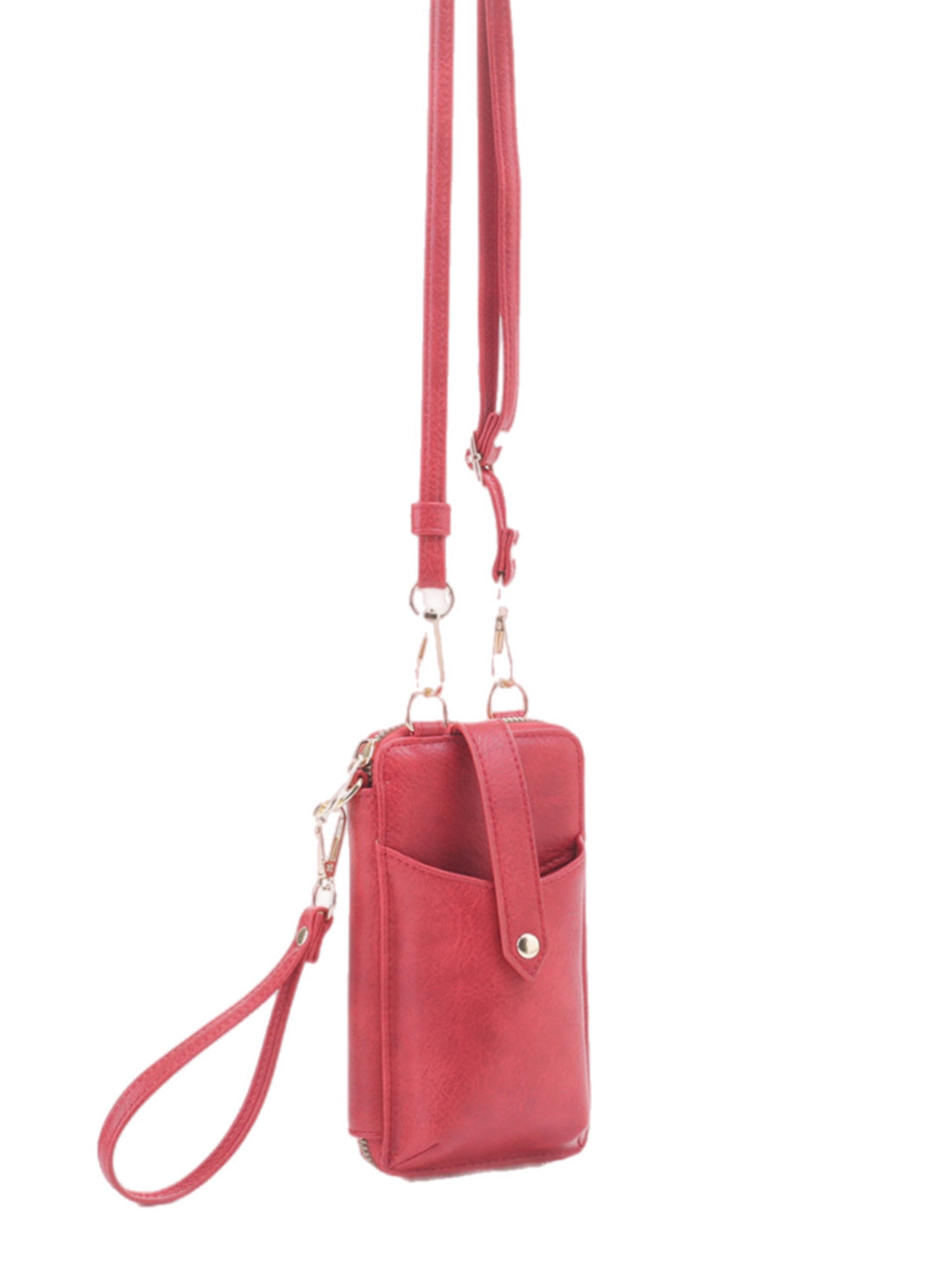 Crossbody Wallet w/ Phone Compartment - Red