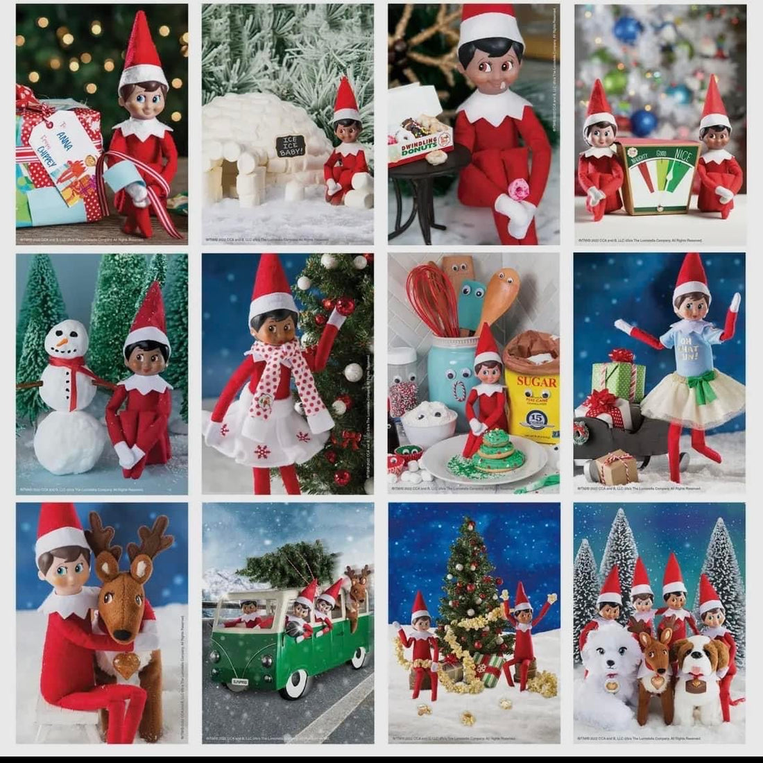 12 Day Puzzle Advent Calendar - Elf on the Shelf