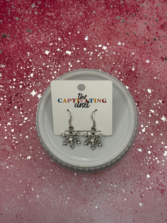 Snowflake Dangle Earring