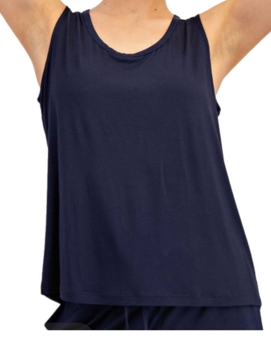 Navy Sleeveless Tank