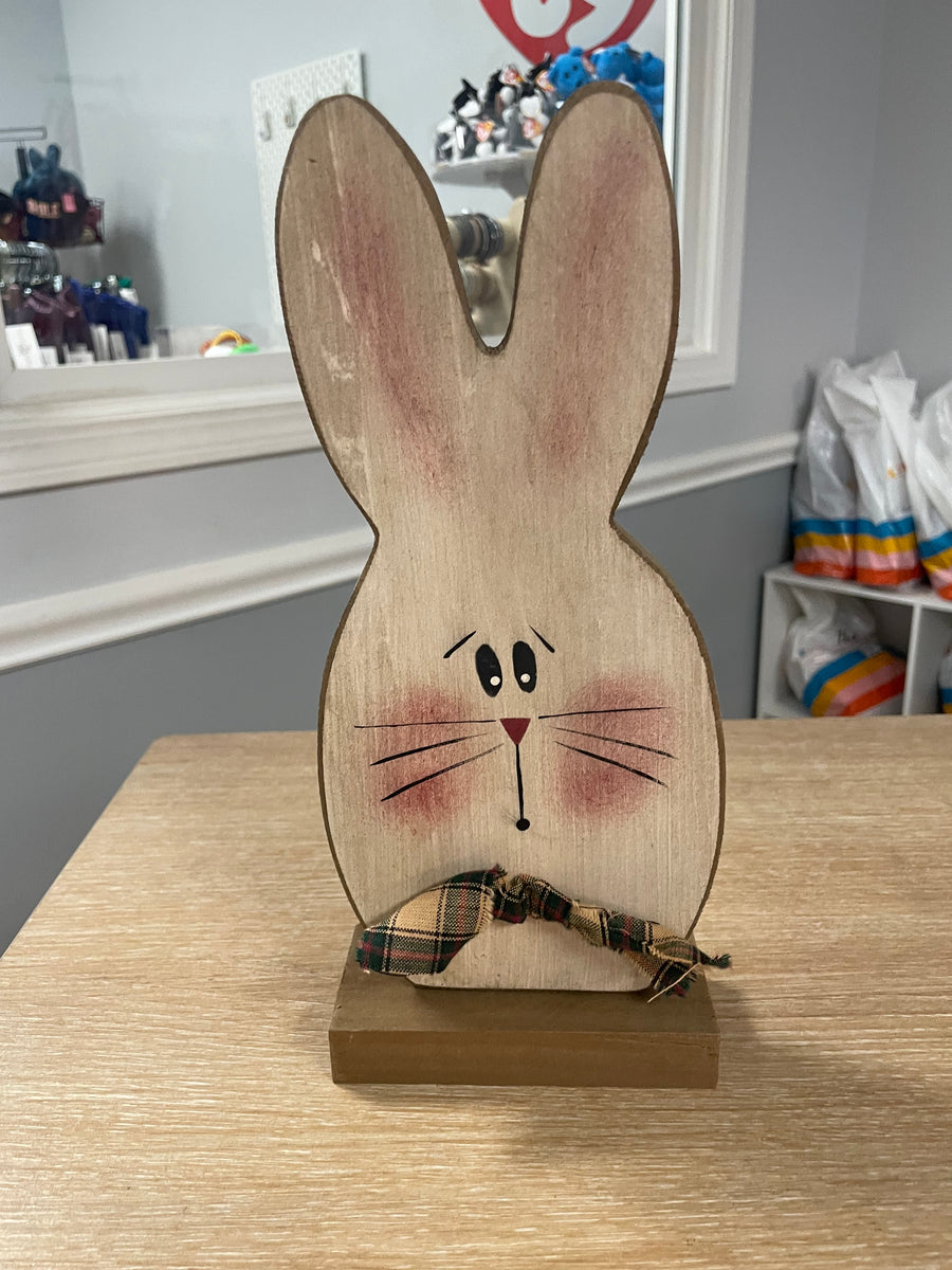 Wooden Bunny Shelf Sitter