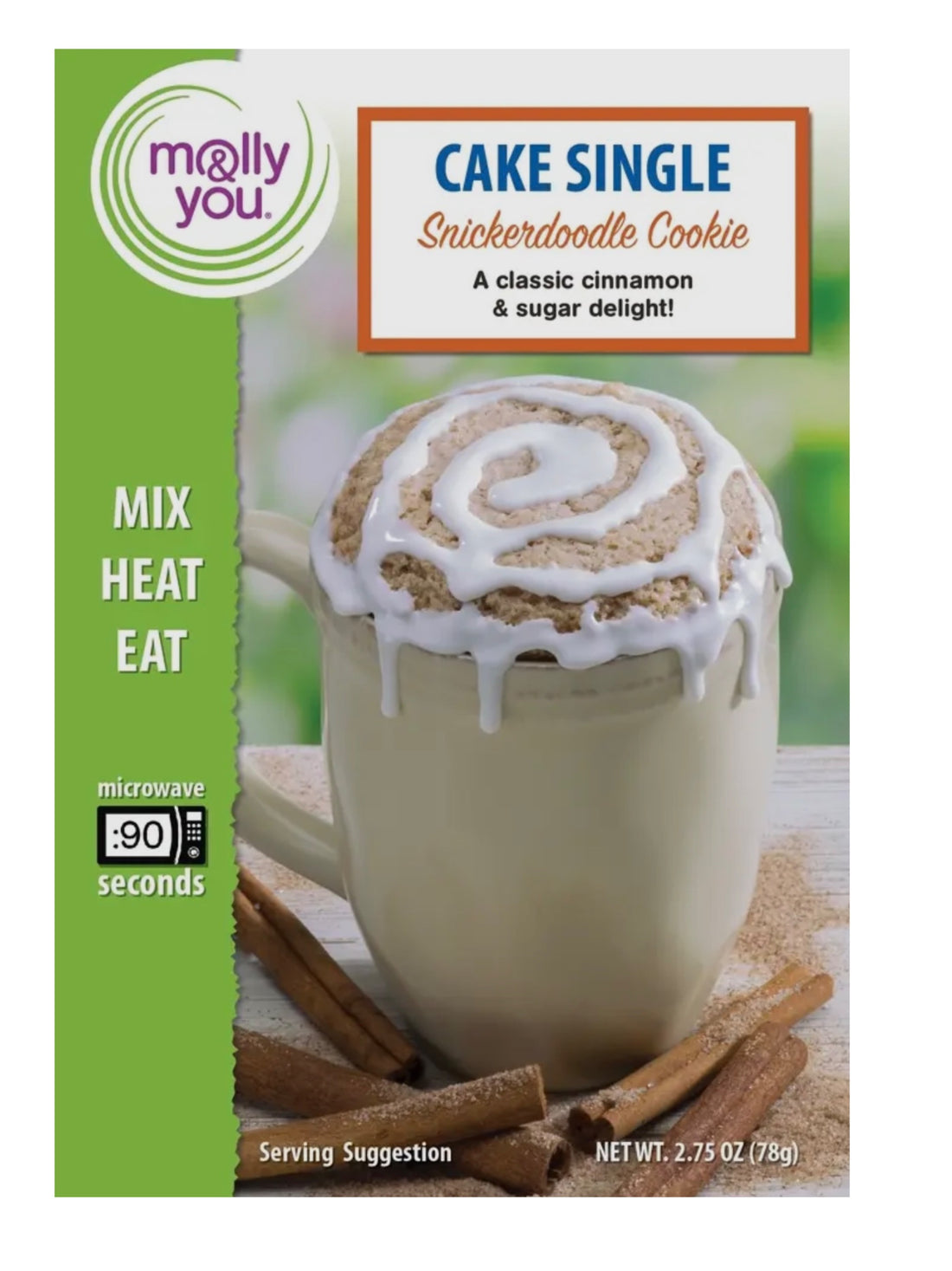 Snickerdoodle Cookie Cake Microwave Single