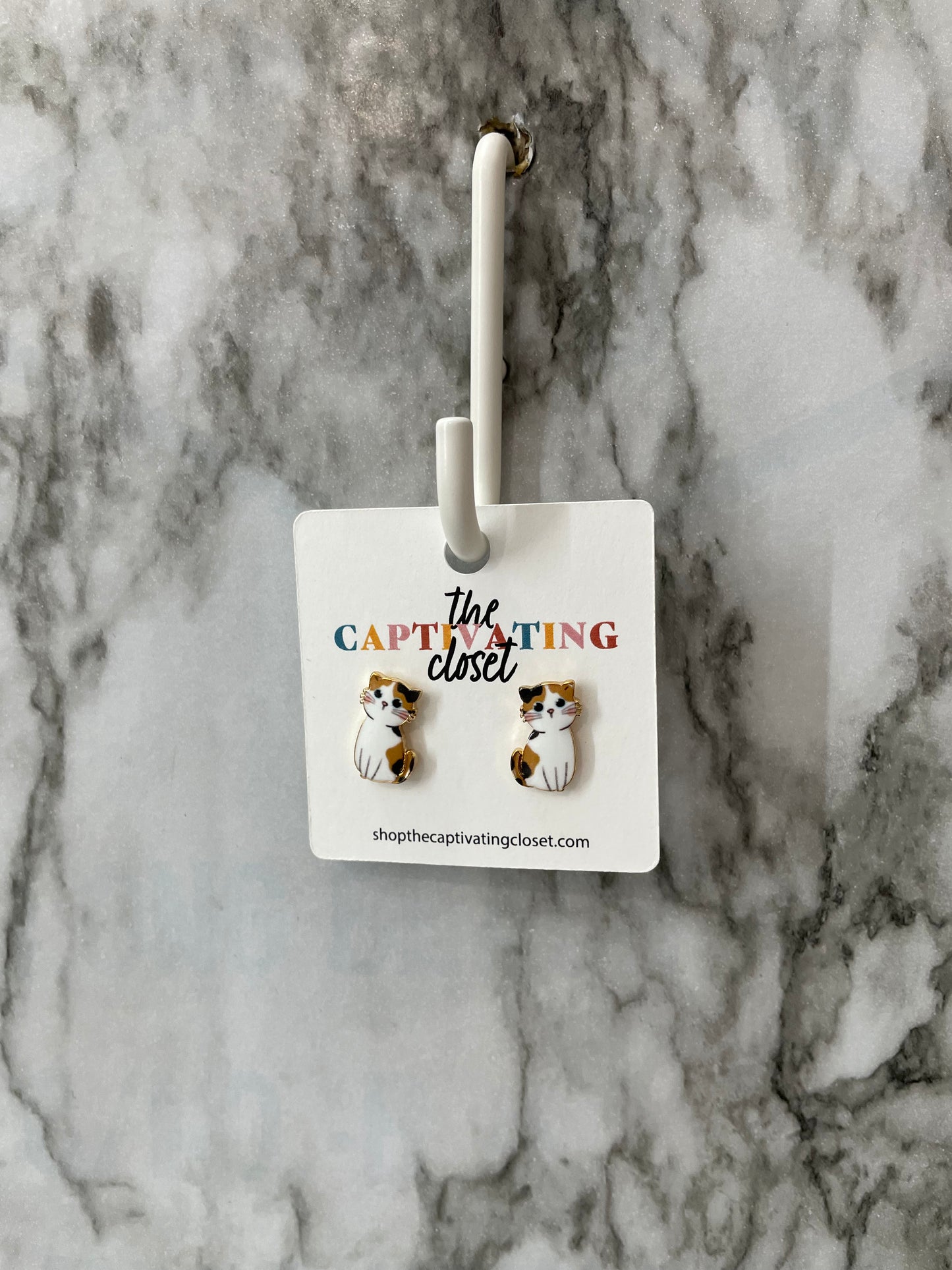 Cat Stud Earrings