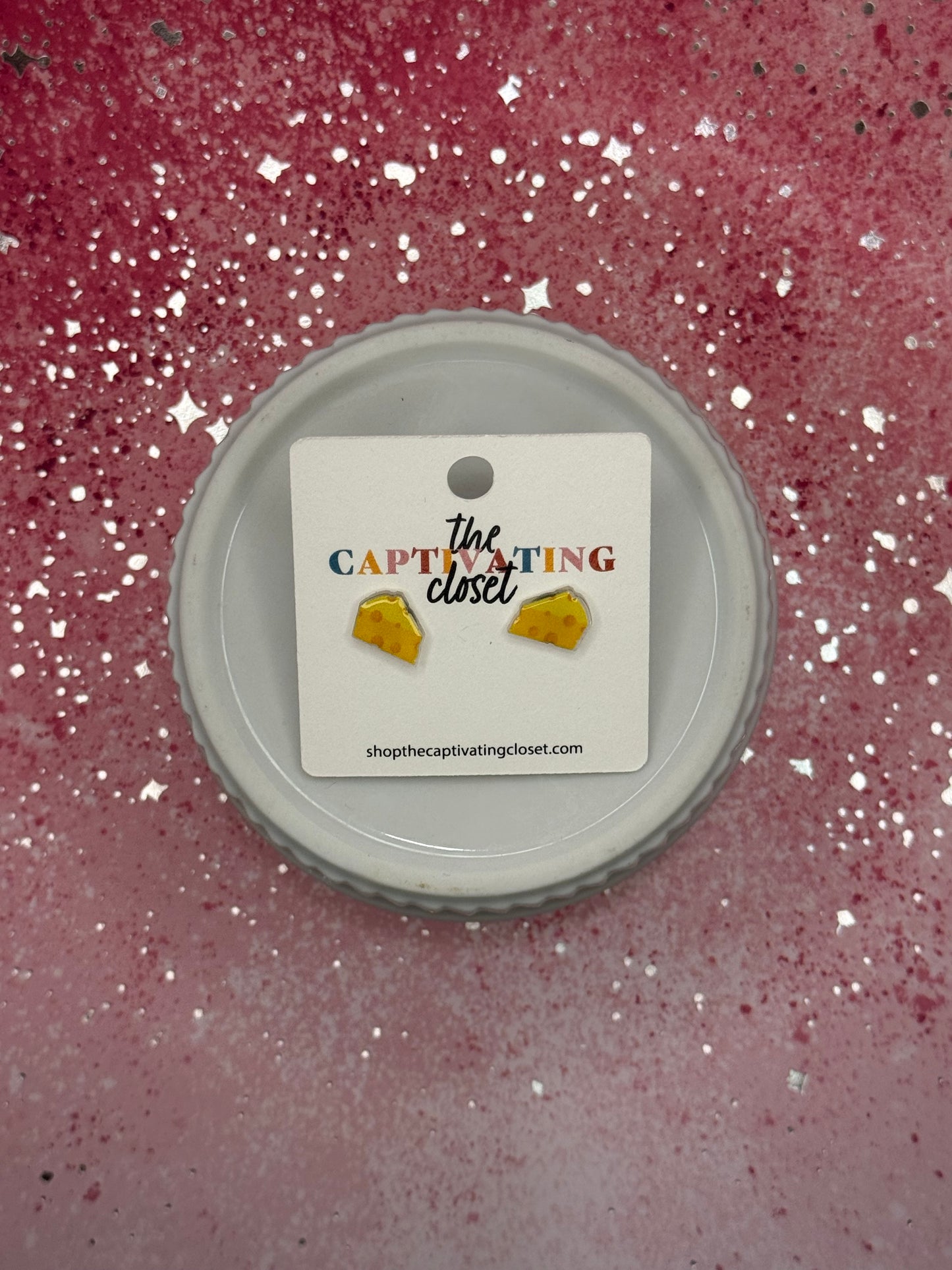 Cheese Stud Earrings