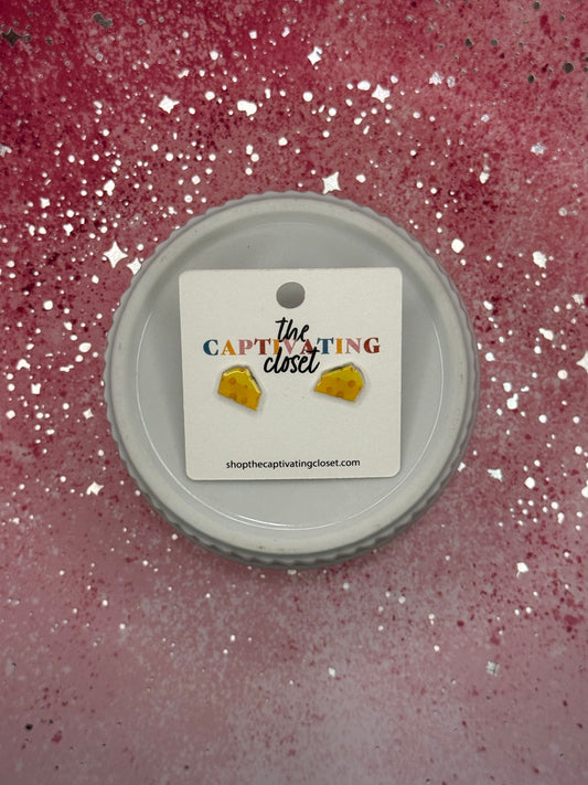 Cheese Stud Earrings