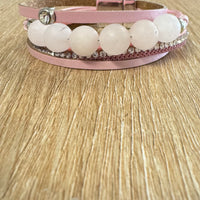 Magnetic Closure multi-strand Bracelet - Pink