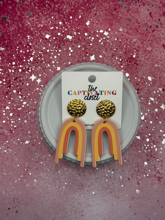 Boho Rainbow Dangle Earrings