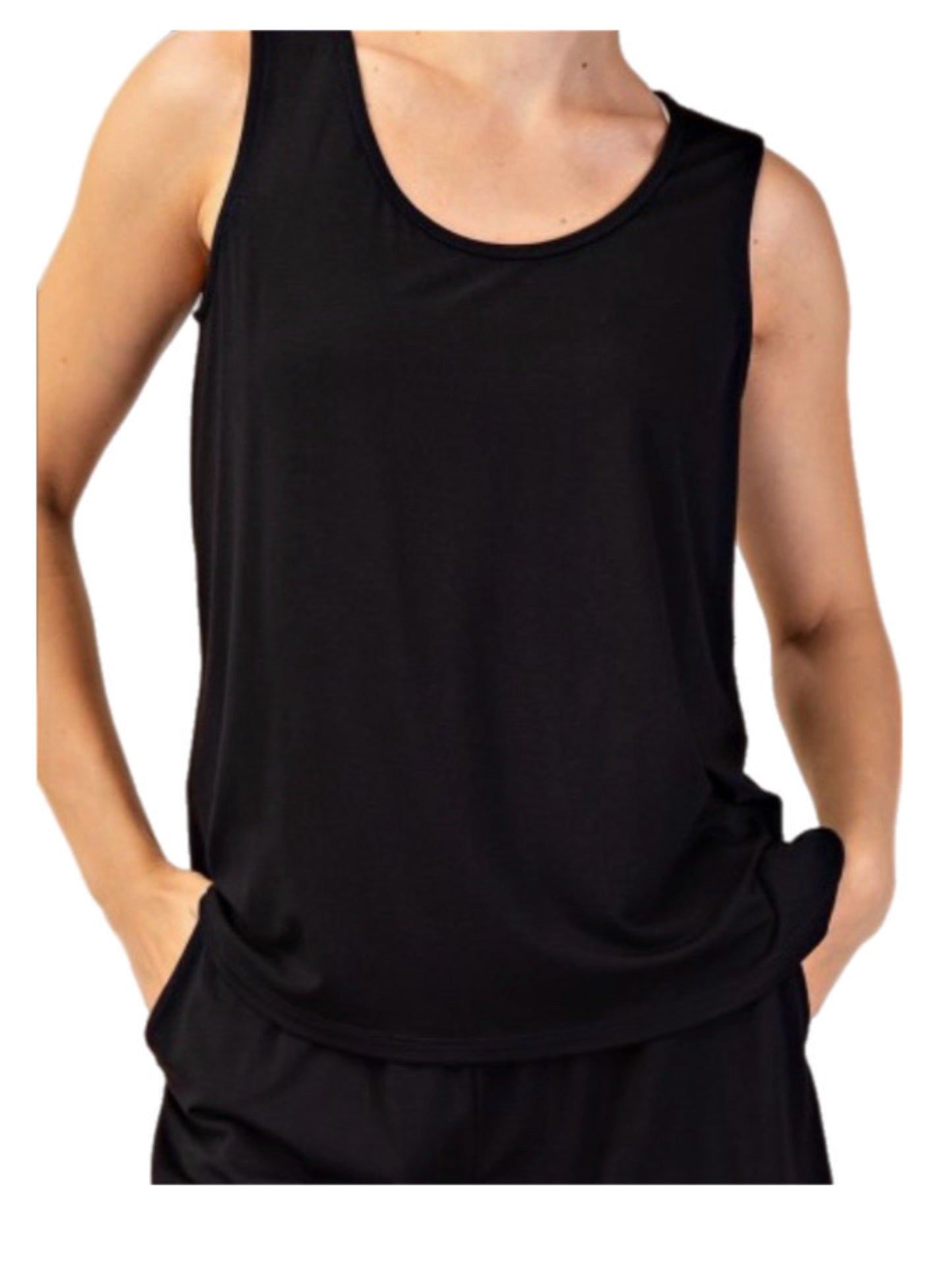 Black Sleeveless Tank