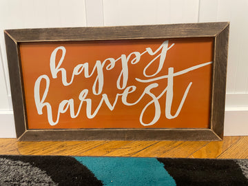 Large Happy Harvest Sign