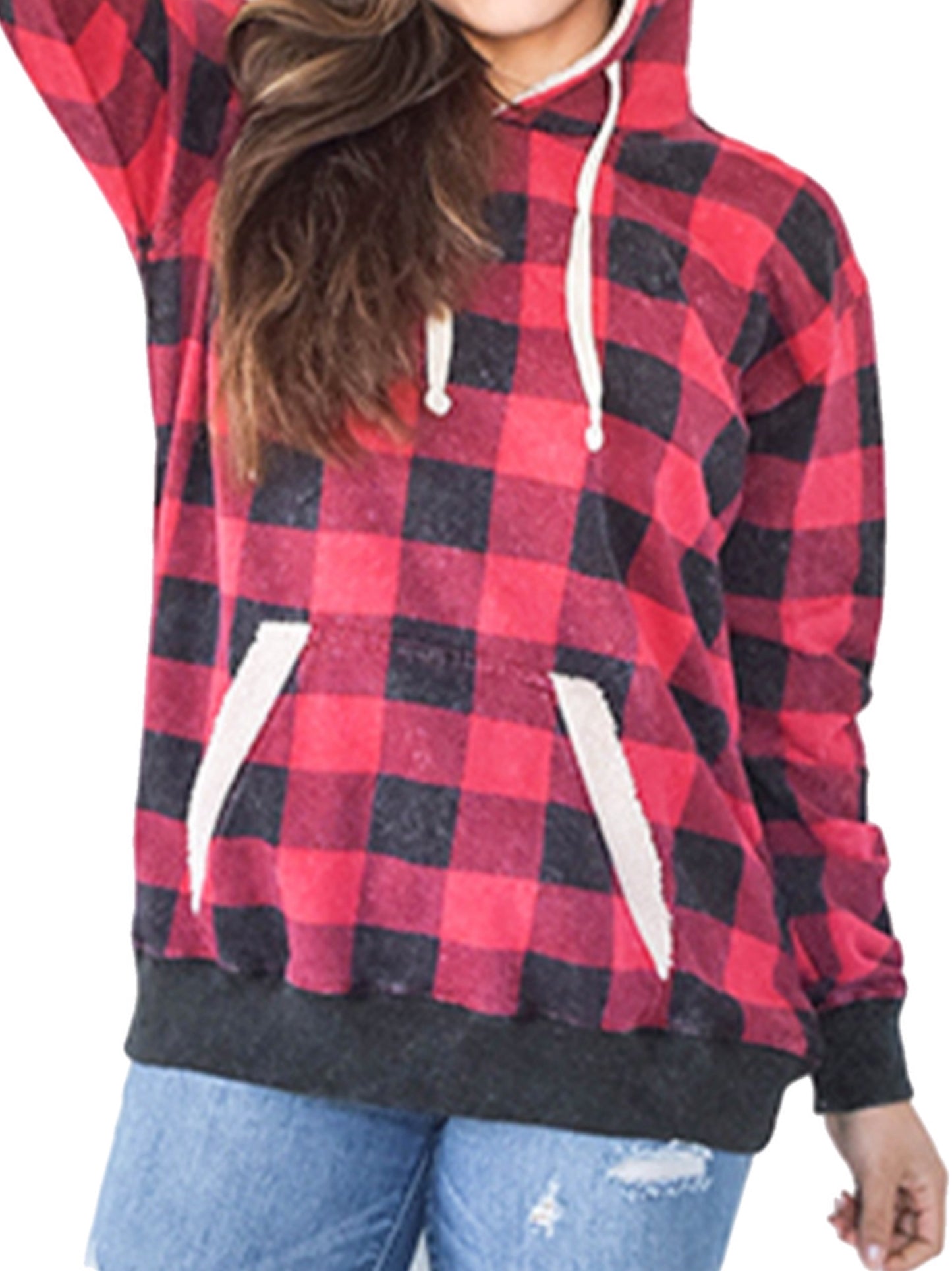 Red Buffalo Plaid Hoodie