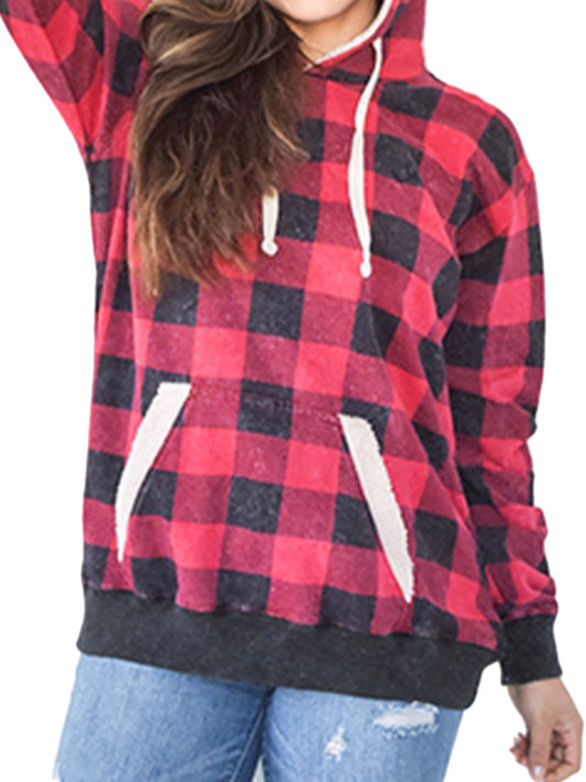 Red Buffalo Plaid Hoodie