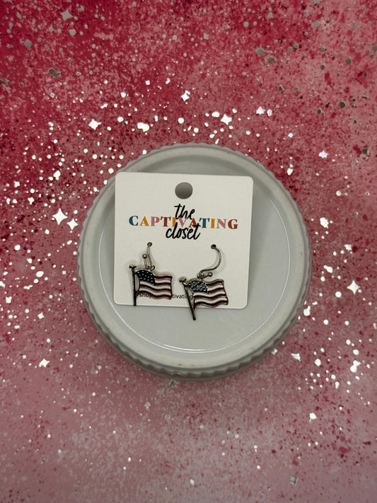 Flag Dangle Earring