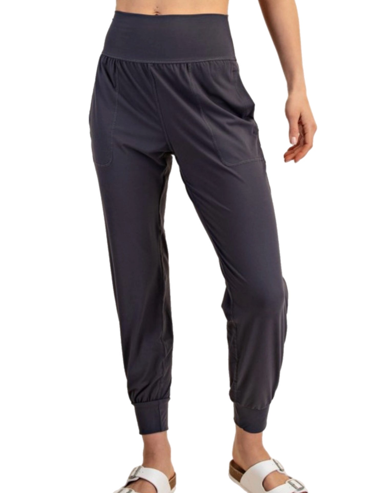 Charcoal Butter-Soft Joggers - Rae Mode