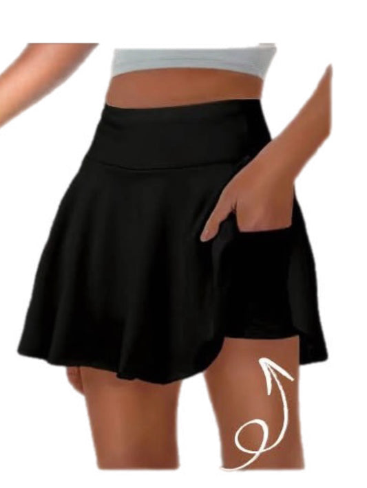 Black Skort (Pockets in the shorts)