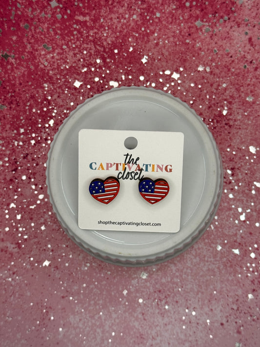 Heart Flag Earring