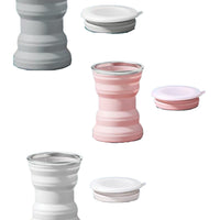 Silicone Collapsible Cup w/ Lid & Strap