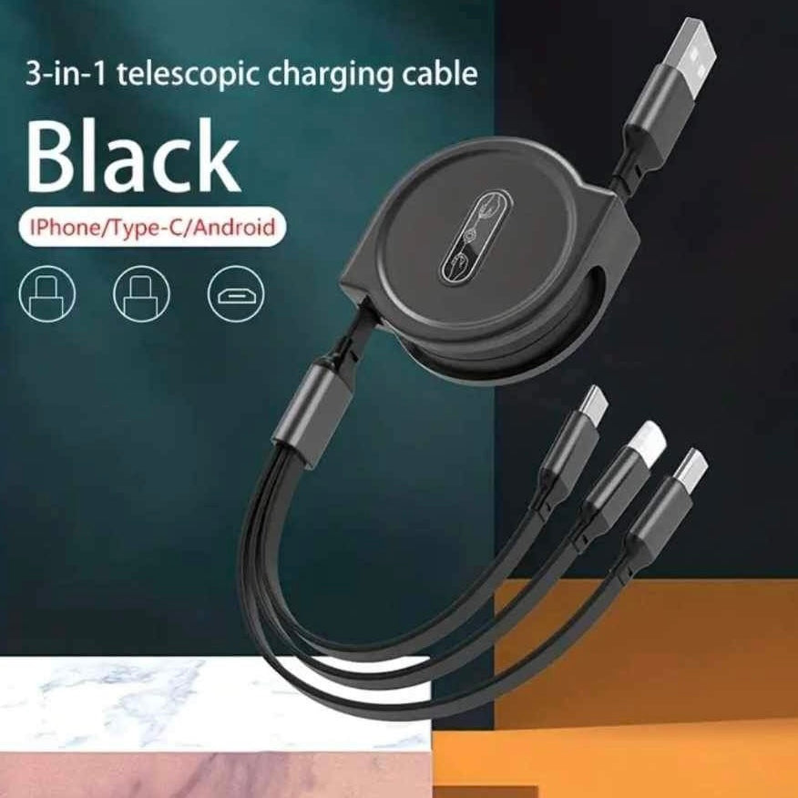 3-in-1 Telescopic Charging Cable