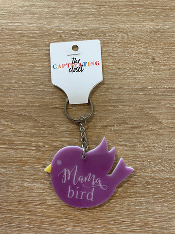 Mama Bird Key Chain