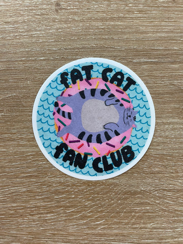 Fat Cat Fan Club Sticker