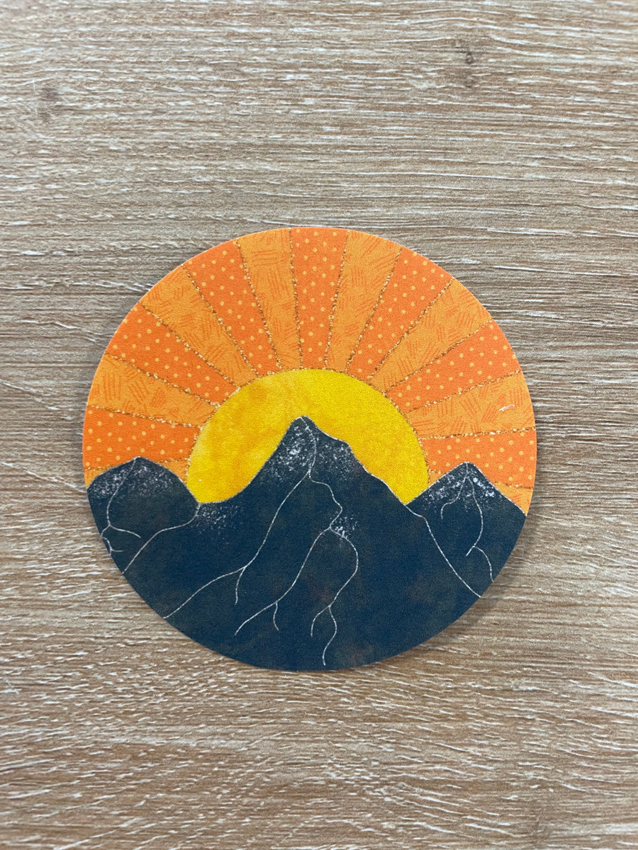 Mountain & Sun Sticker
