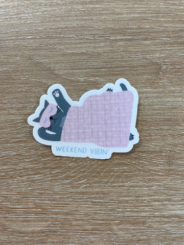 Weekend Vibin' Sticker