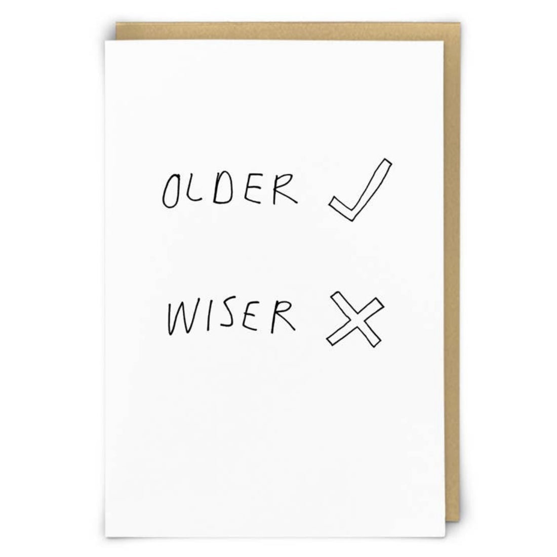 "Older, Not Wiser" Greeting Card