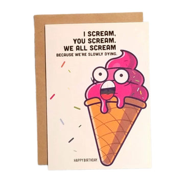 "We All Scream" Greeting Card