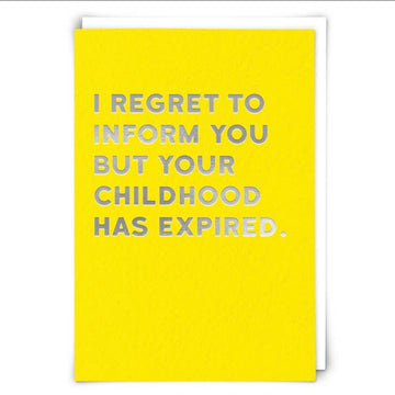 "Expired Childhood" Greeting Card