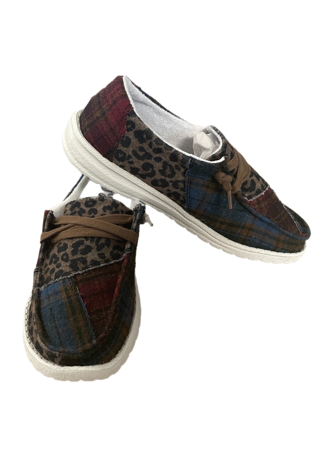 Cheetah & Plaid Multi-print Sneaker
