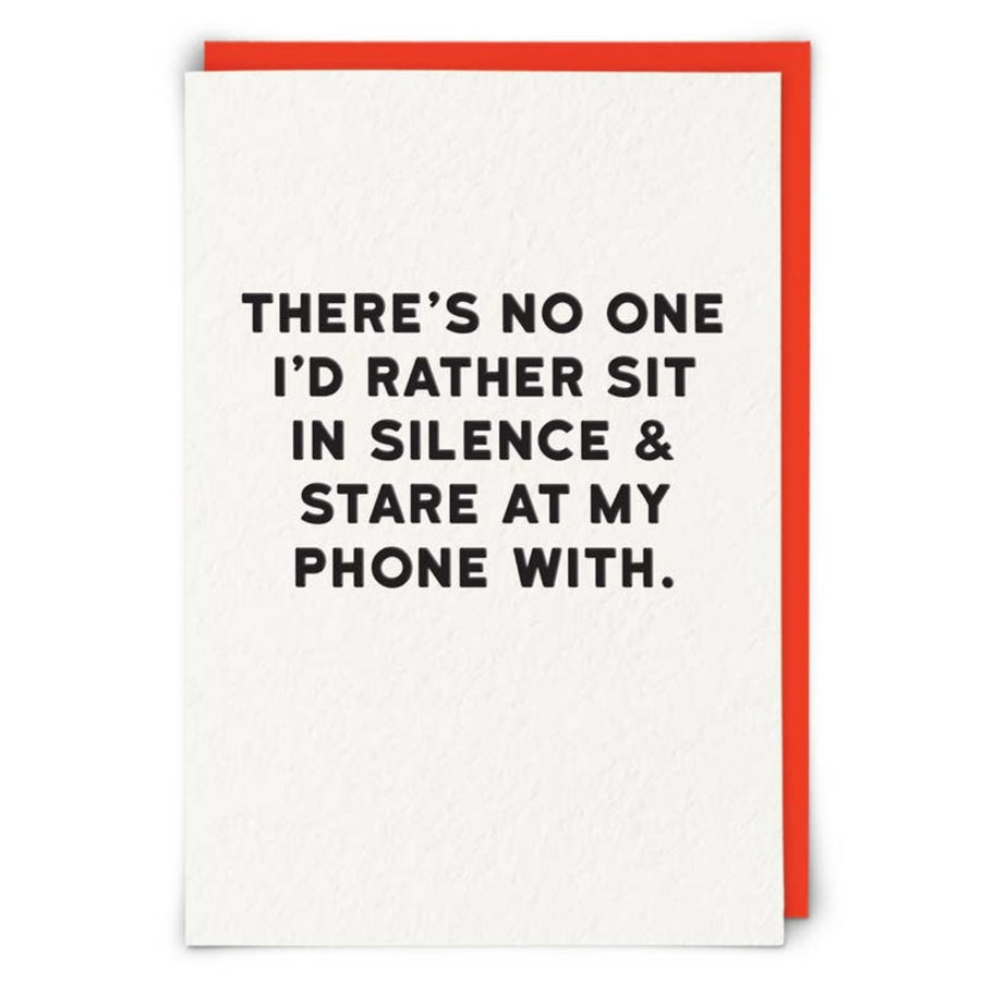"Sit In Silence" Greeting Card