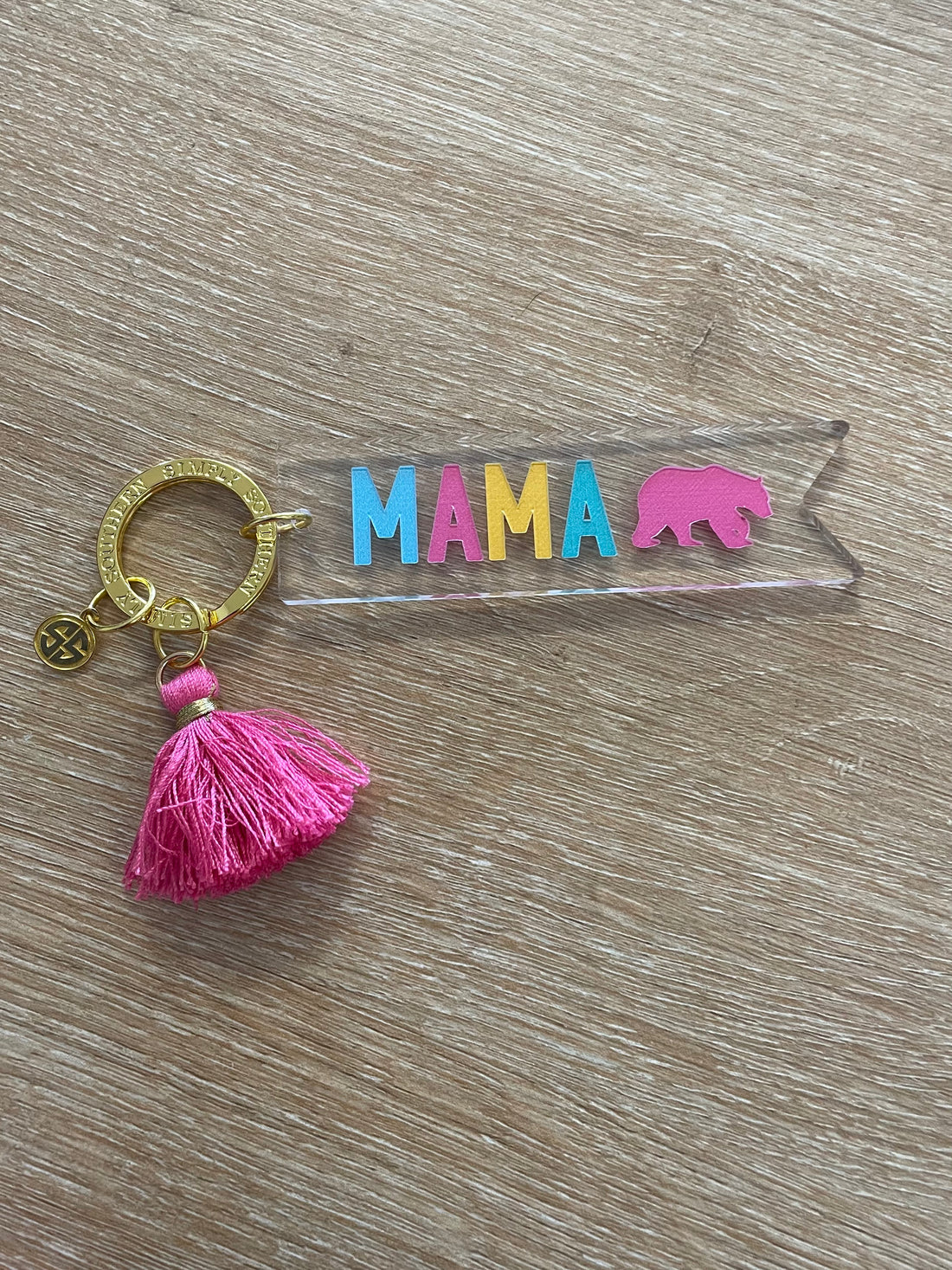 Simply Southern Acrylic Keychain - Mama Bear